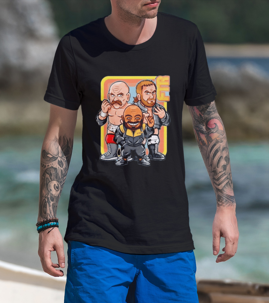 AEW Big Stoke FTR Wrestling Stable Cartoon Characters T-Shirt