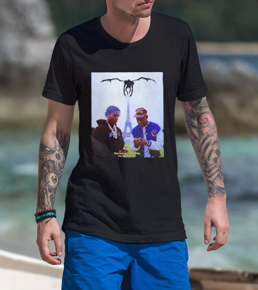 ASAP Rocky Tyler The Creator Eiffel Tower Married To The Money My Bitch Green T-Shirt