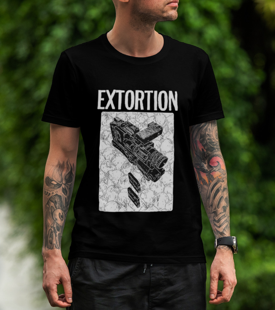 Extortion Band Video Camera Hardcore Punk T-Shirt