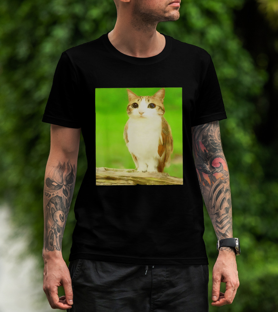 Cat Owl Hybrid Animal Mashup Creature Fusion T-Shirt