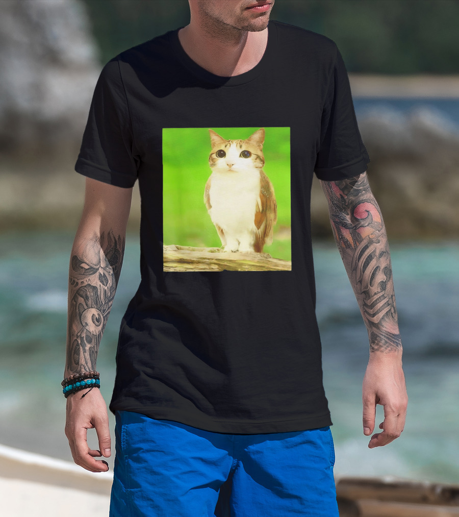 Cat Owl Hybrid Animal Mashup Creature Fusion T-Shirt
