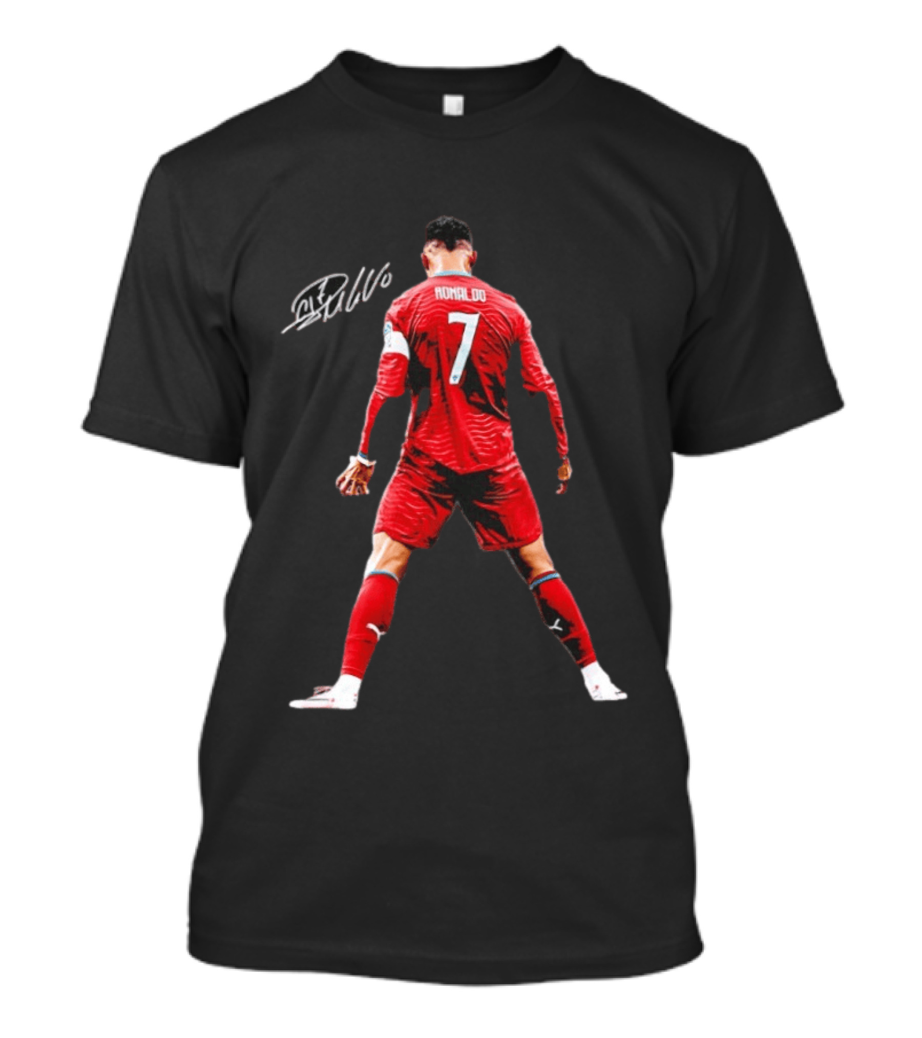 Cristiano Ronaldo Number 7 Portugal National Team Signature T-Shirt