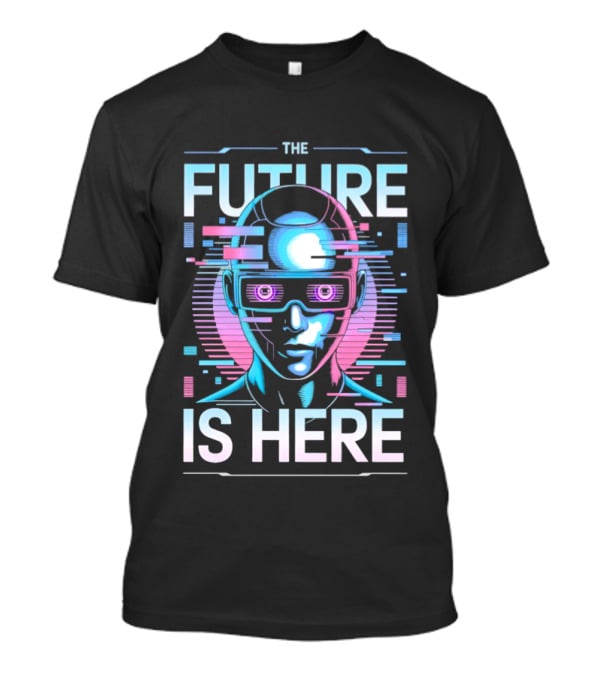 The Future Is Here Cyberpunk Android VR Goggles T-Shirt