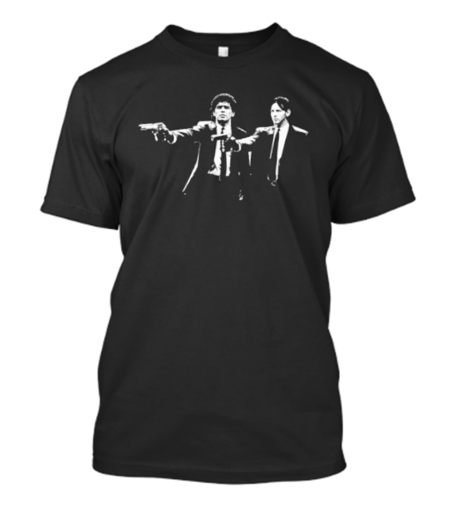 Diego Maradona Lionel Messi Pulp Fiction T-Shirt