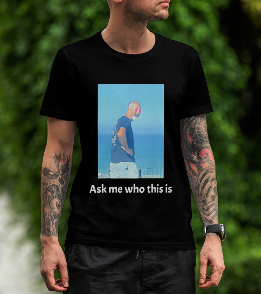 Ask Me Who This Is Hideo Kojima Scenic Beach T-Shirt