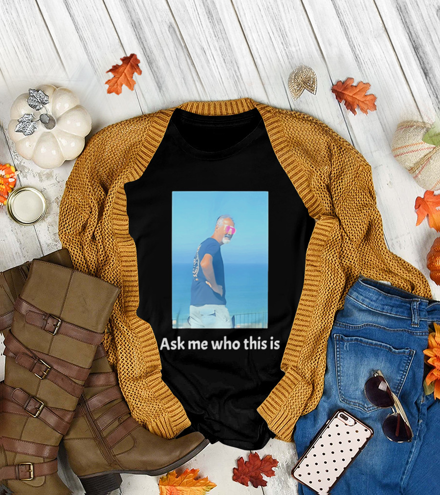 Ask Me Who This Is Hideo Kojima Scenic Beach T-Shirt