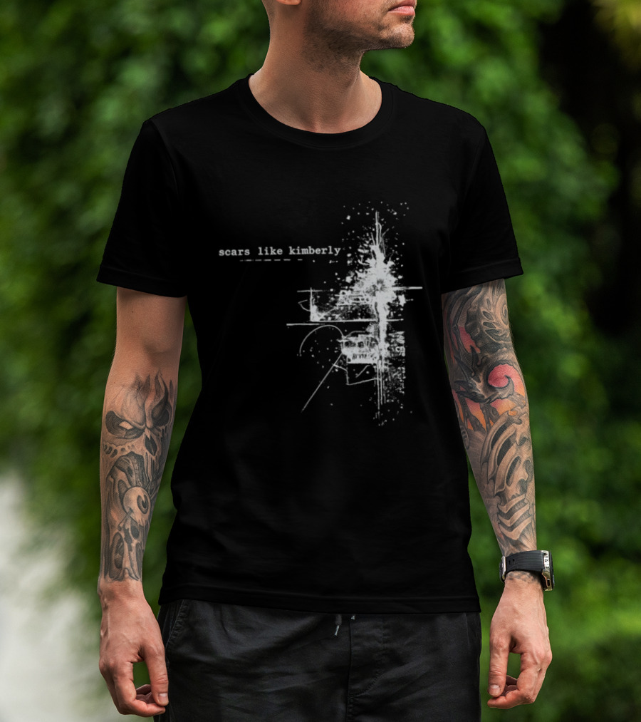 Scars Like Kimberly USA Tour 2026 Abstract White T-Shirt
