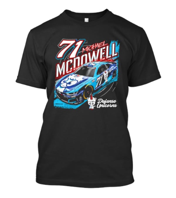 Michael McDowell 71 NASCAR Defense Unicorns Phoenix Performance T-Shirt