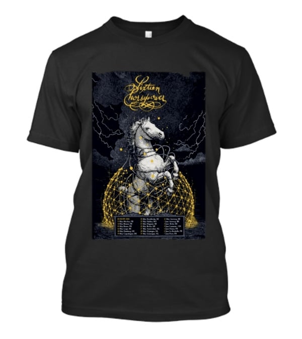 Sixteen Horsepower Europe 2026 Tour Dates And Locations T-Shirt