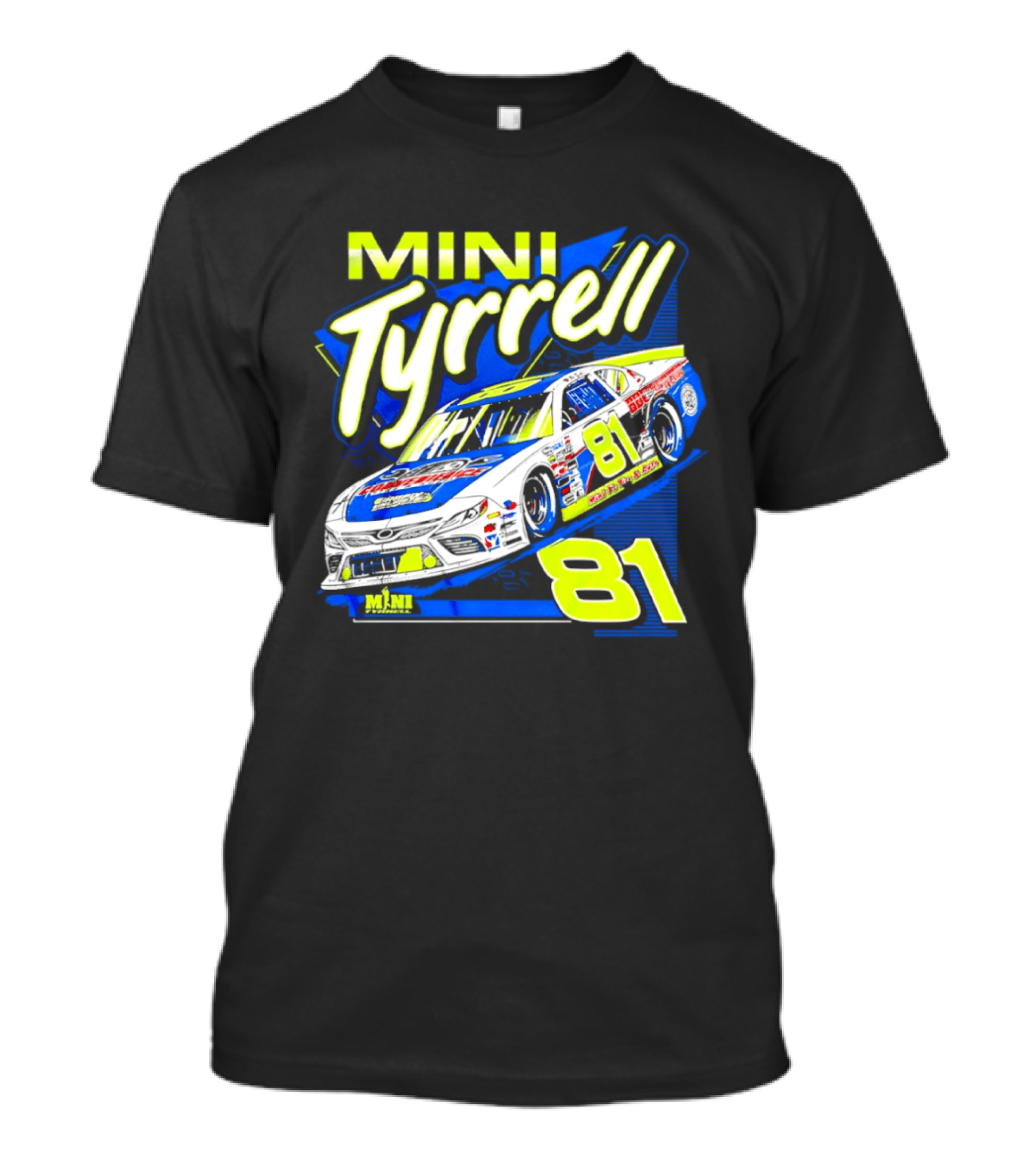 Mini Tyrrell 81 Nascar Racing Car Ts Tin Auto T-Shirt