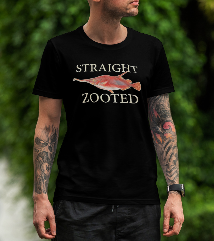 Straight Zooted Elephantnose Fish Marine Biology Nature Zoology Wildlife T-Shirt