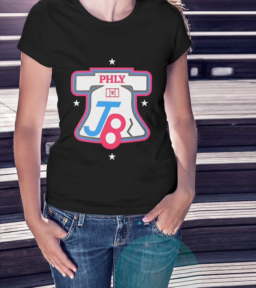 PHLY J8 Liberty Bell Stars Philadelphia Phillies T-Shirt