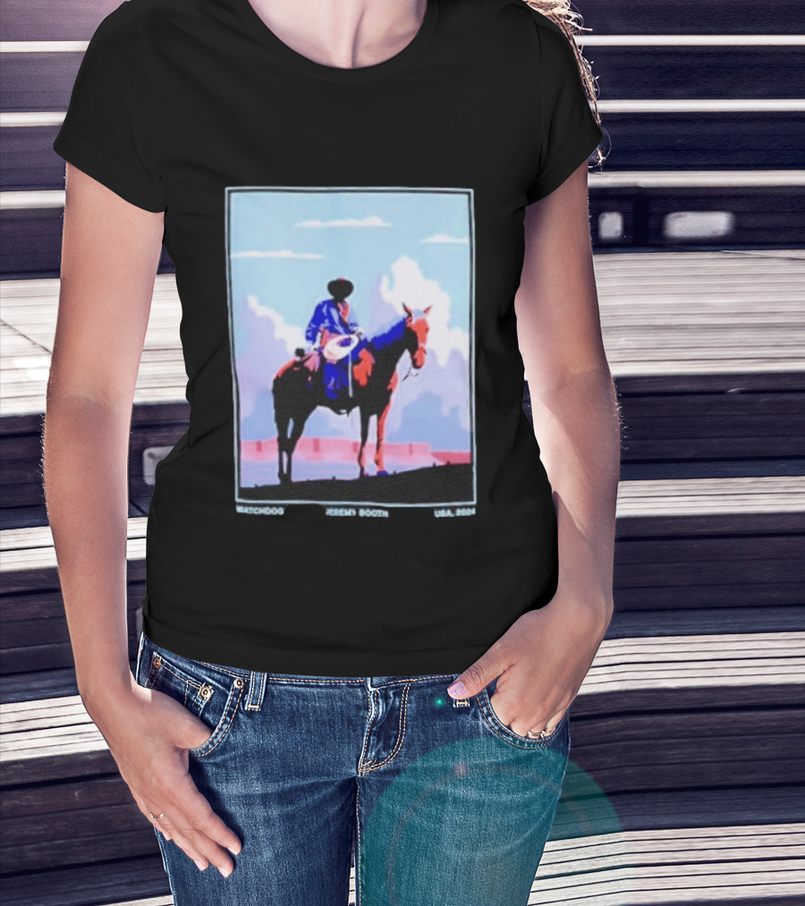 Dog Cowboy By Jeremy Booth USA 2024 T-Shirt