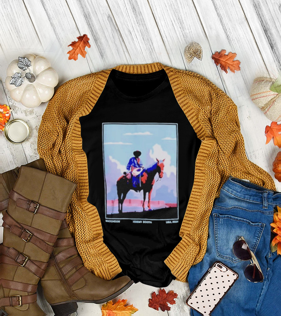 dog Cowboy by Jeremy Booth USA 2024 T-Shirt