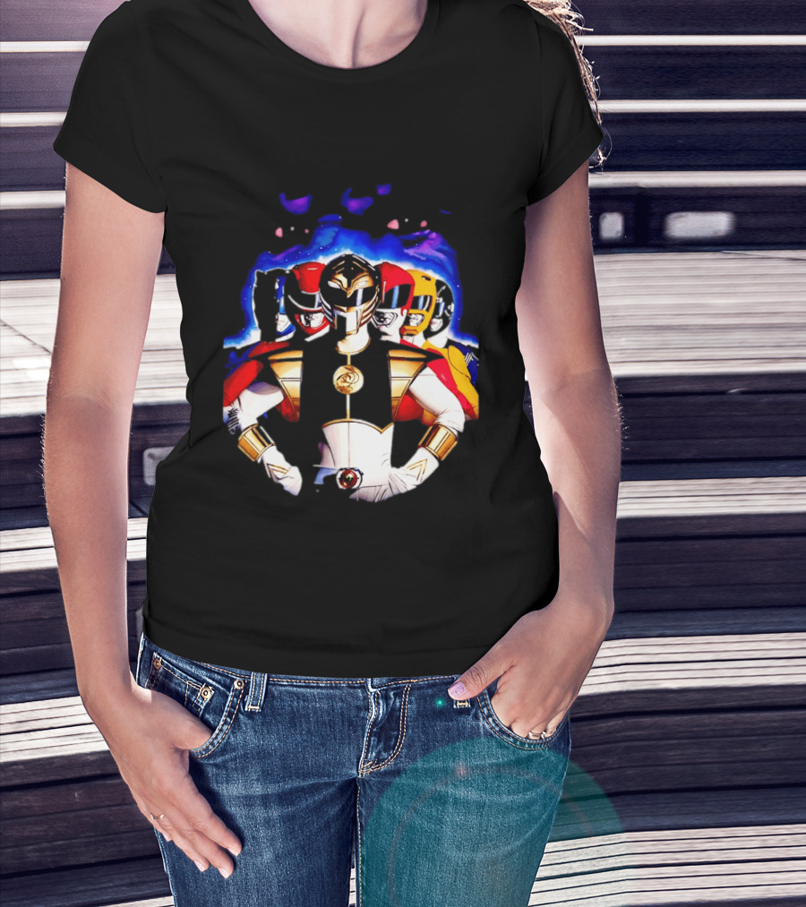 Power Rangers White Ranger Mighty Morphin Team Legacy T-Shirt
