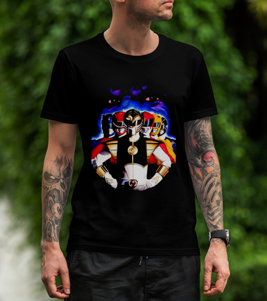 Power Rangers White Ranger Mighty Morphin Team Legacy T-Shirt