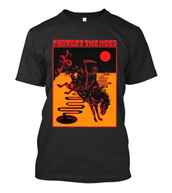 Protest The Hero Grim Reaper Horse Pyramid Red Moon Desert Path T-Shirt