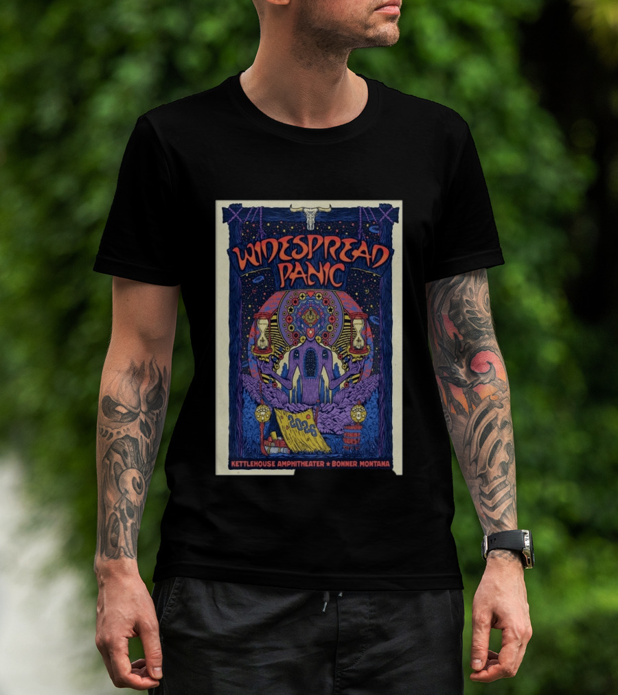 Widespread Panic 2026 KettleHouse Amphitheater Bonner Montana Concert Event July 7 8 T-Shirt
