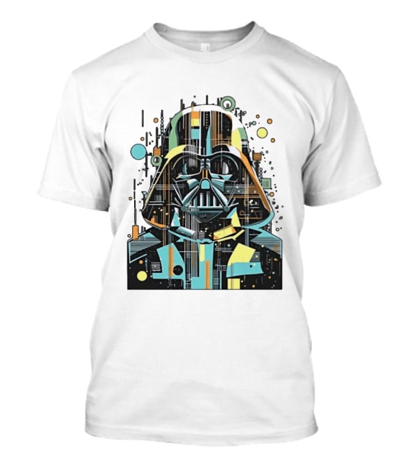 Darth Vader Geometric Circuit Abstract Tech T-Shirt