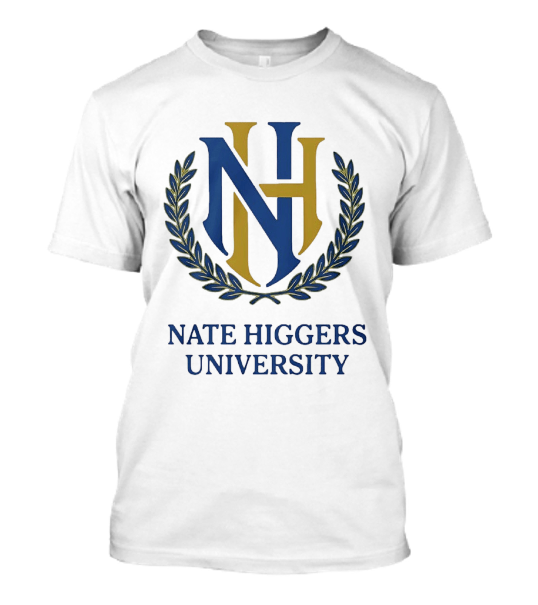 NH University Monogram Crest Laurel T-Shirt