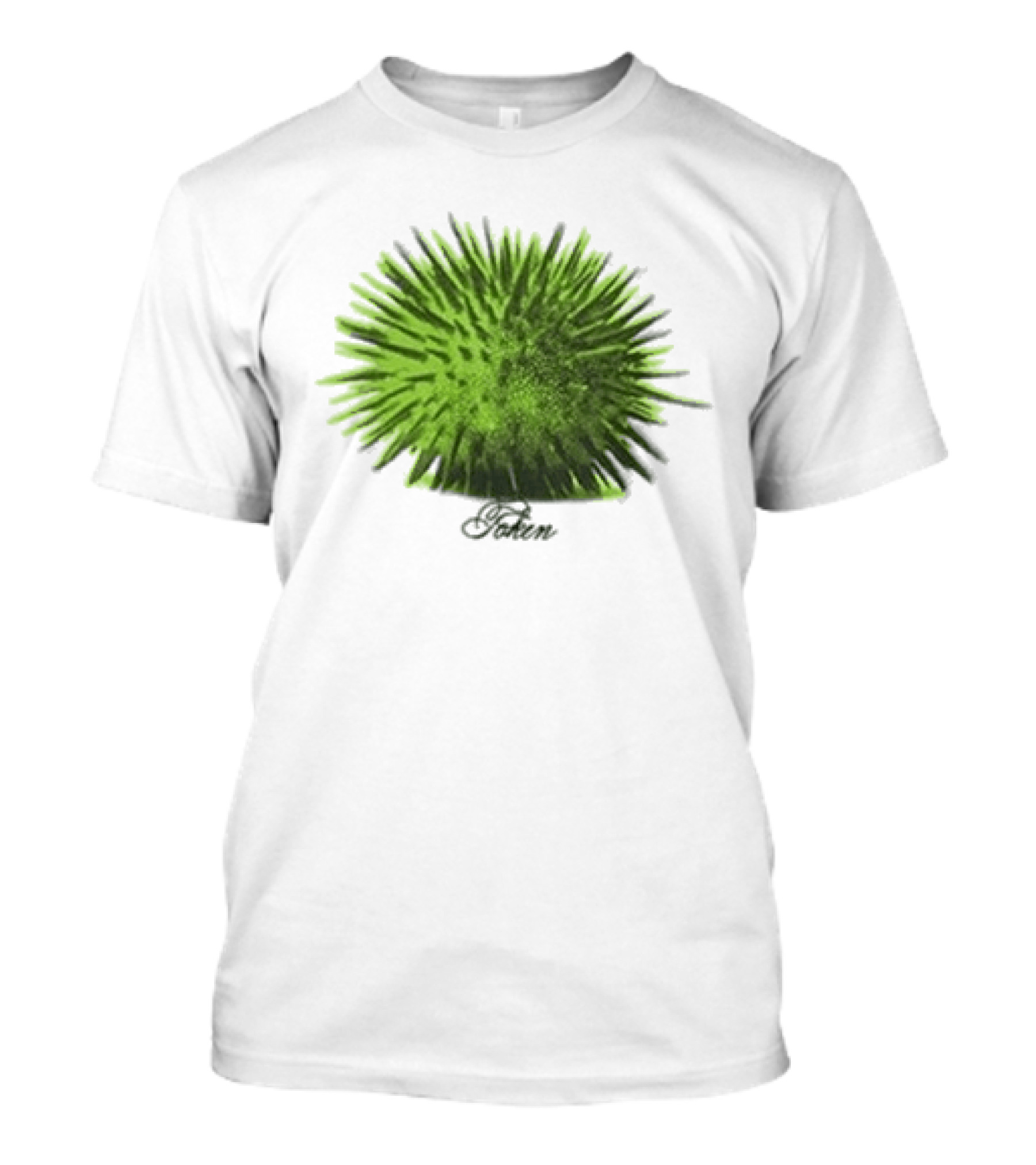 Note Token Nyc Touch Green Artistic Burst T-Shirt
