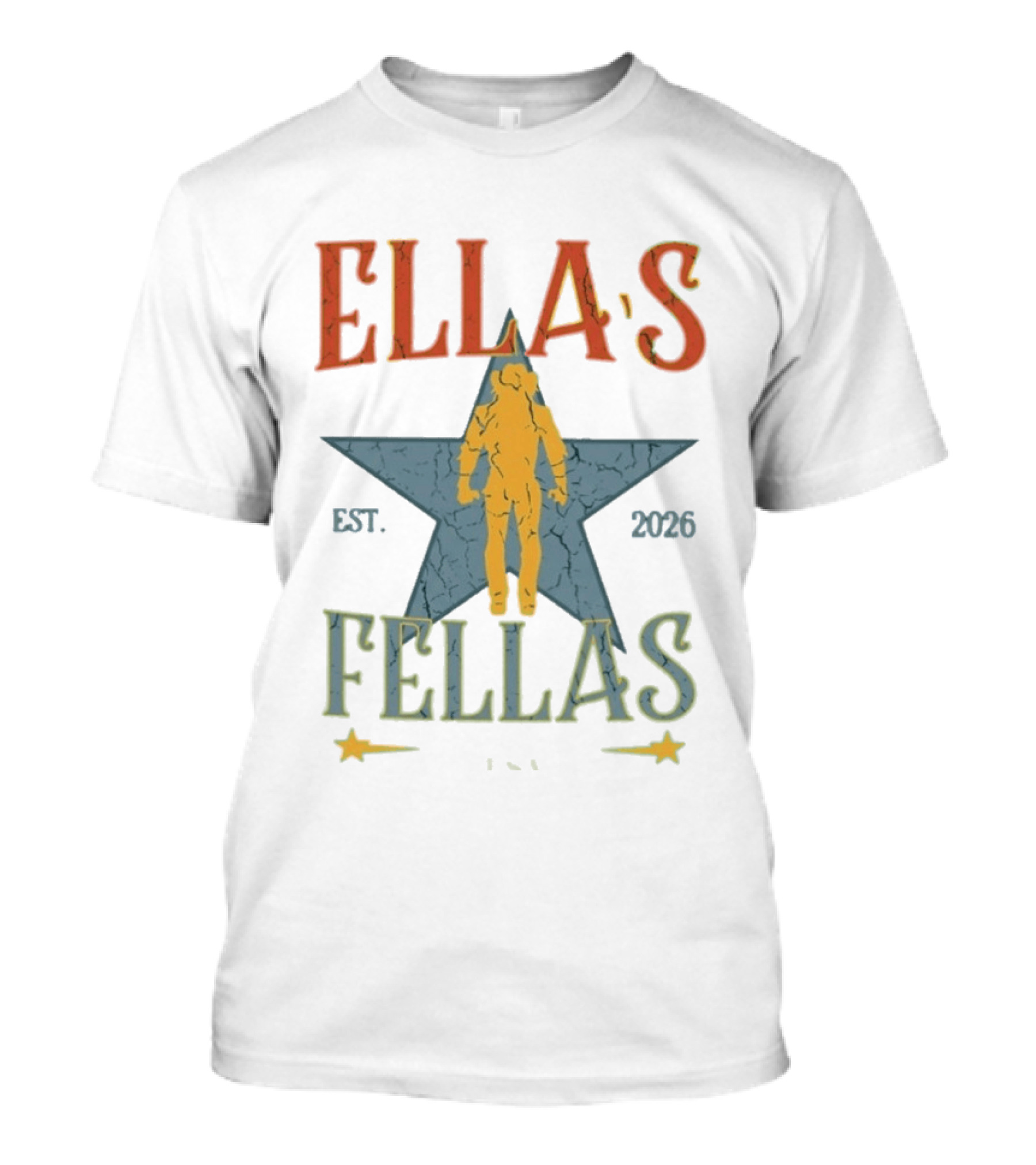 Ella's Fellas Star USA Est 2026 Dandelion T-Shirt