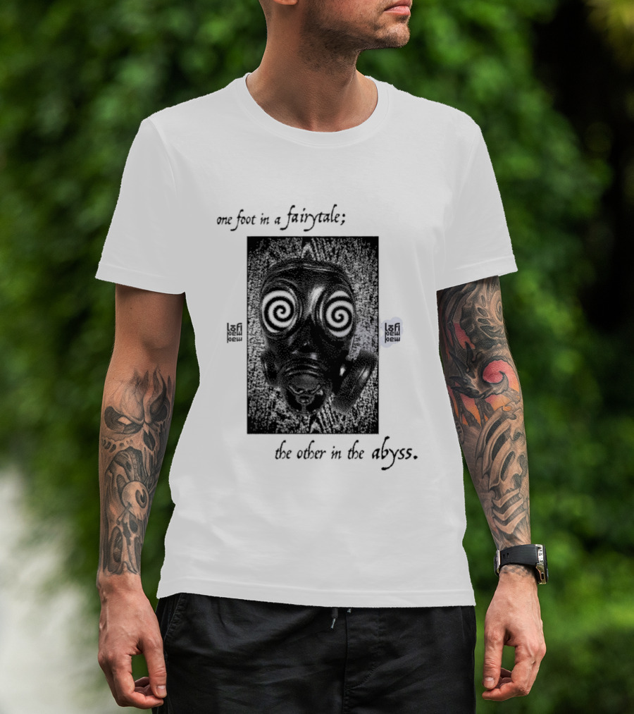 One Foot In A Fairytale The Other In The Abyss Hypnotic Spiral Eyes Face T-Shirt
