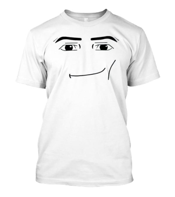 Roblox Meme Avatar Man Face Gaming Expression T-Shirt