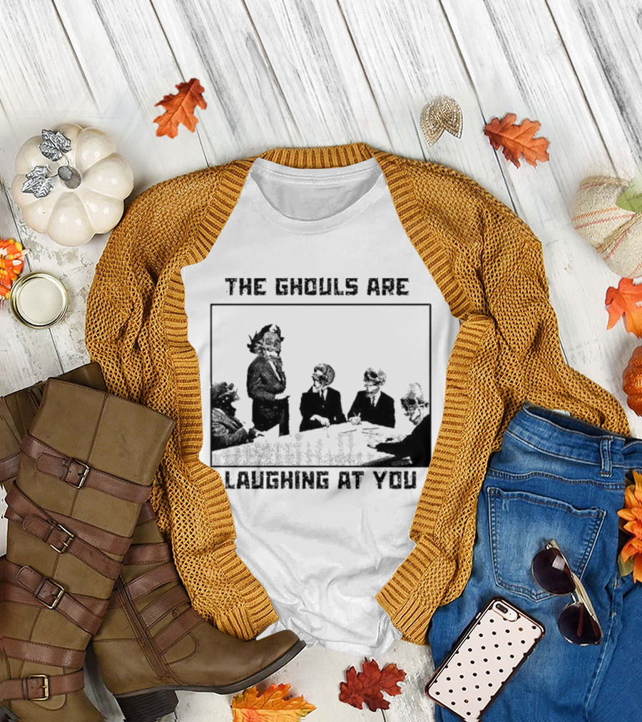 The Ghouls Are Laughing At You Skeleton Corporate Meeting Grunge Edgy T-Shirt