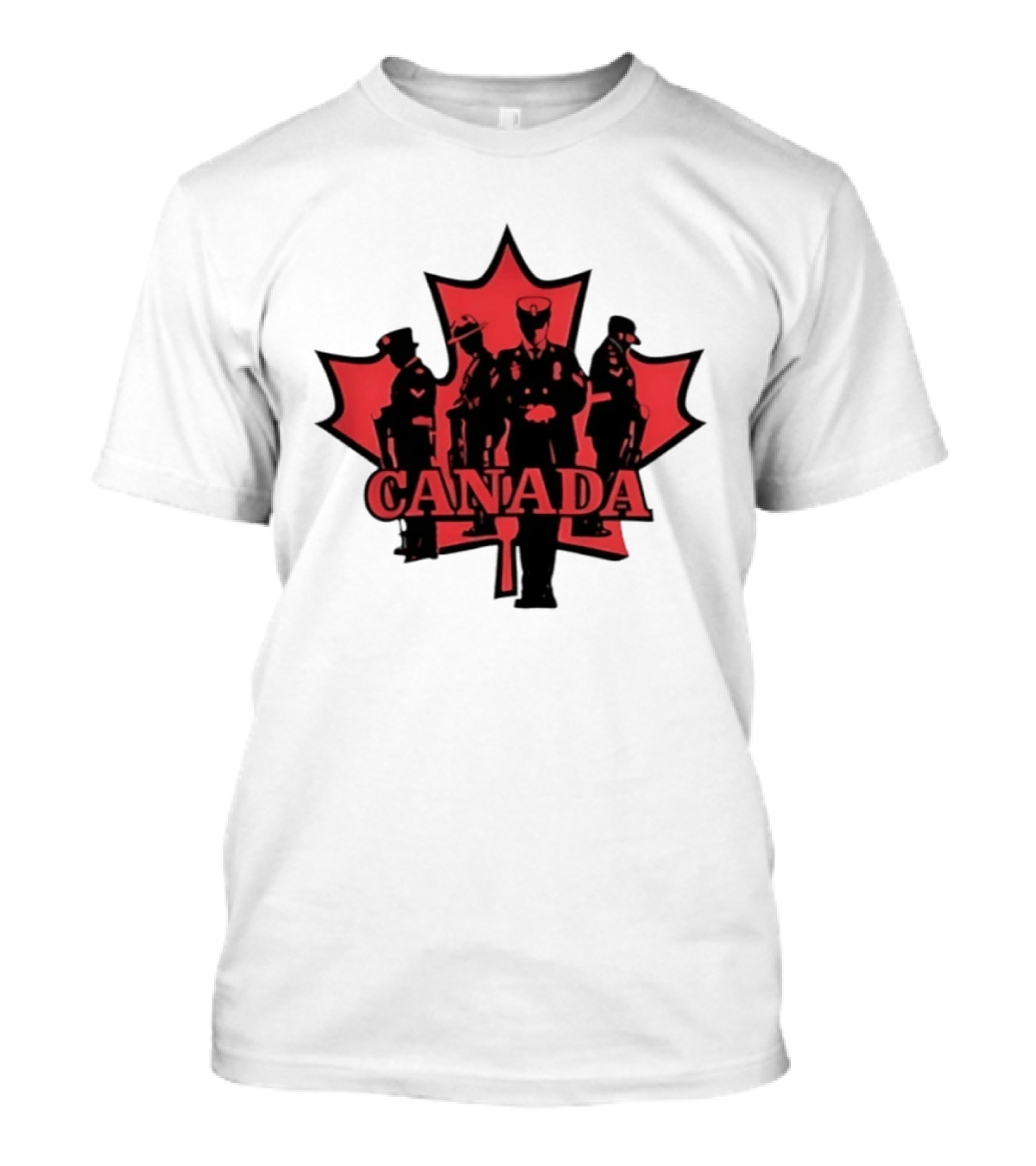 Canada Maple Leaf Uniformed Figures T-Shirt