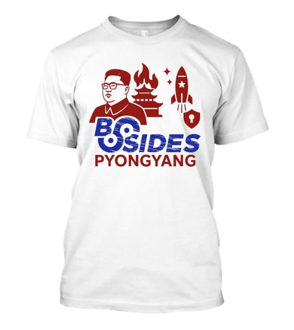 Kim Jong Un BSides Pyongyang Rocket Security Pagoda Shield Star T-Shirt