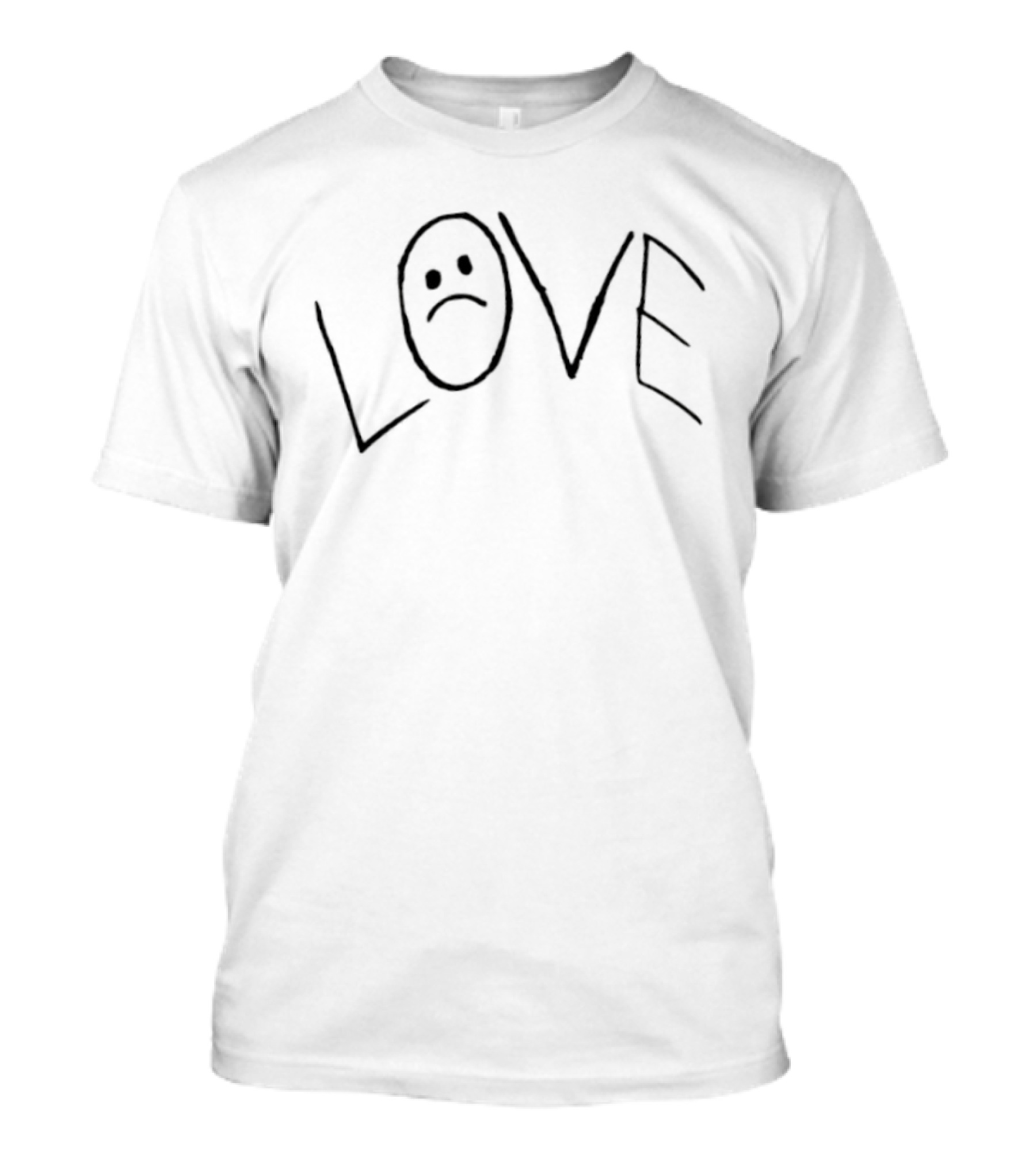 Love Sad Face Minimalist Emotion Expression T-Shirt