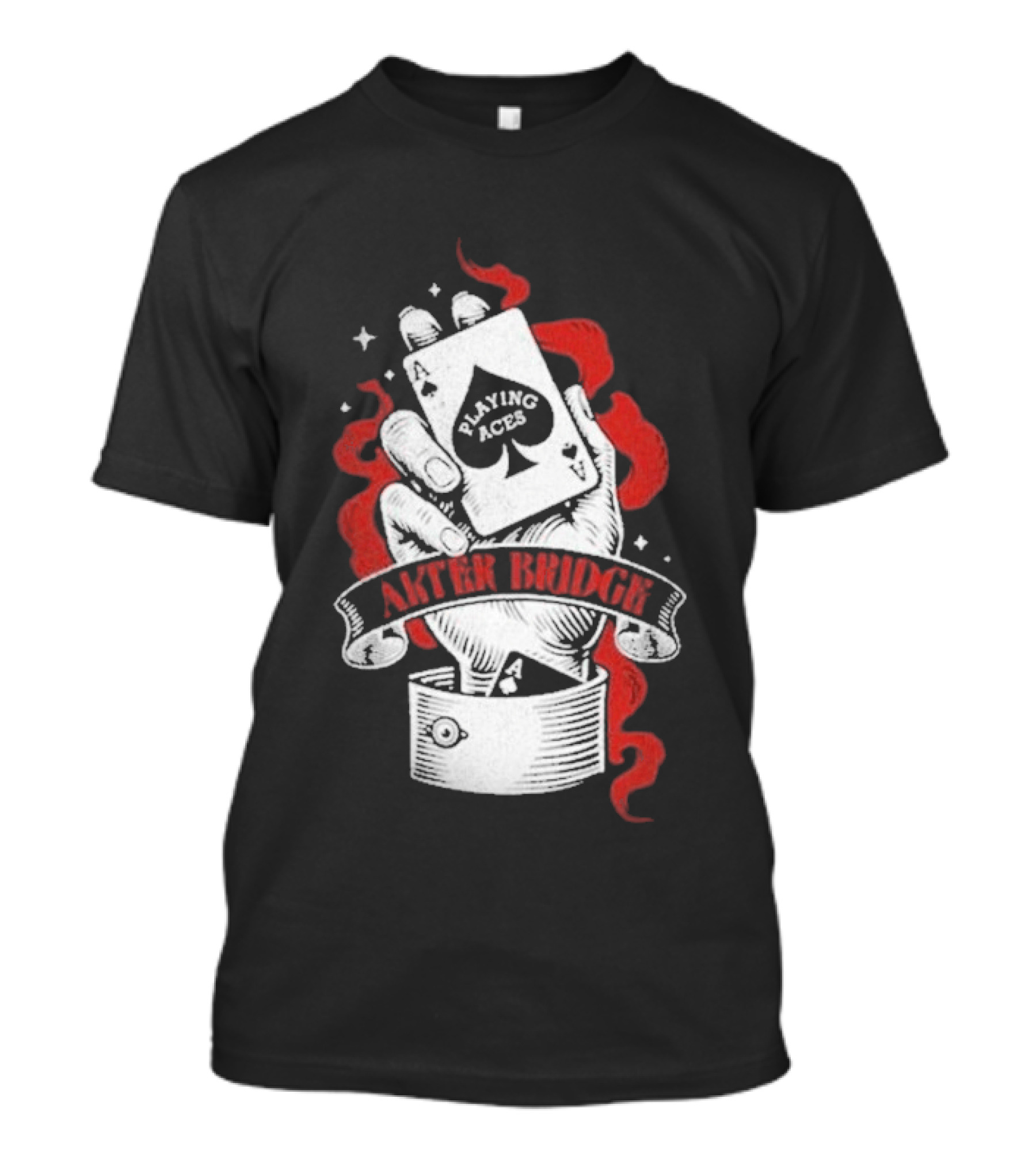 Alter Bridge Playing Aces Hand Holding Cards T-Shirt