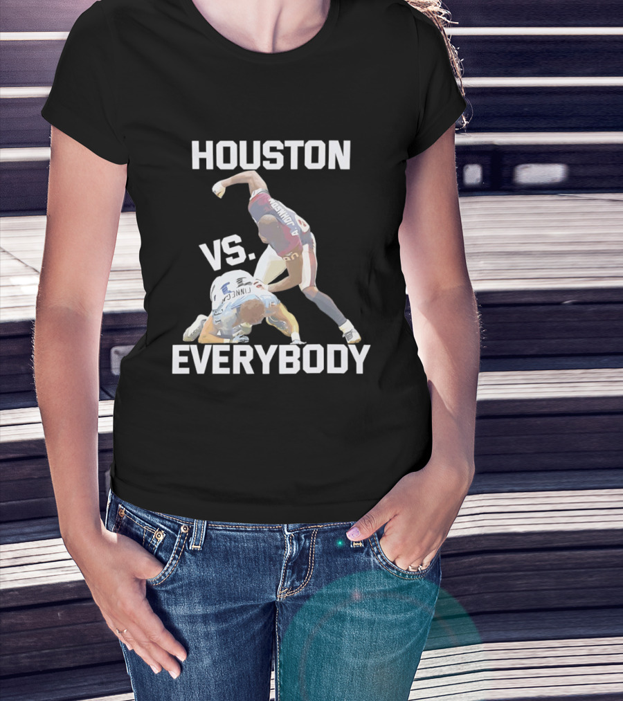 Houston Andre Johnson Vs Cortland Finnegan Everybody Texans Football Rivalry T-Shirt