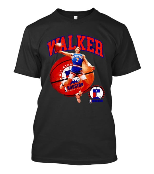 Walker New York Knicks 2006 NBA All Star Houston Weekend February 7 Basketball Jump T-Shirt