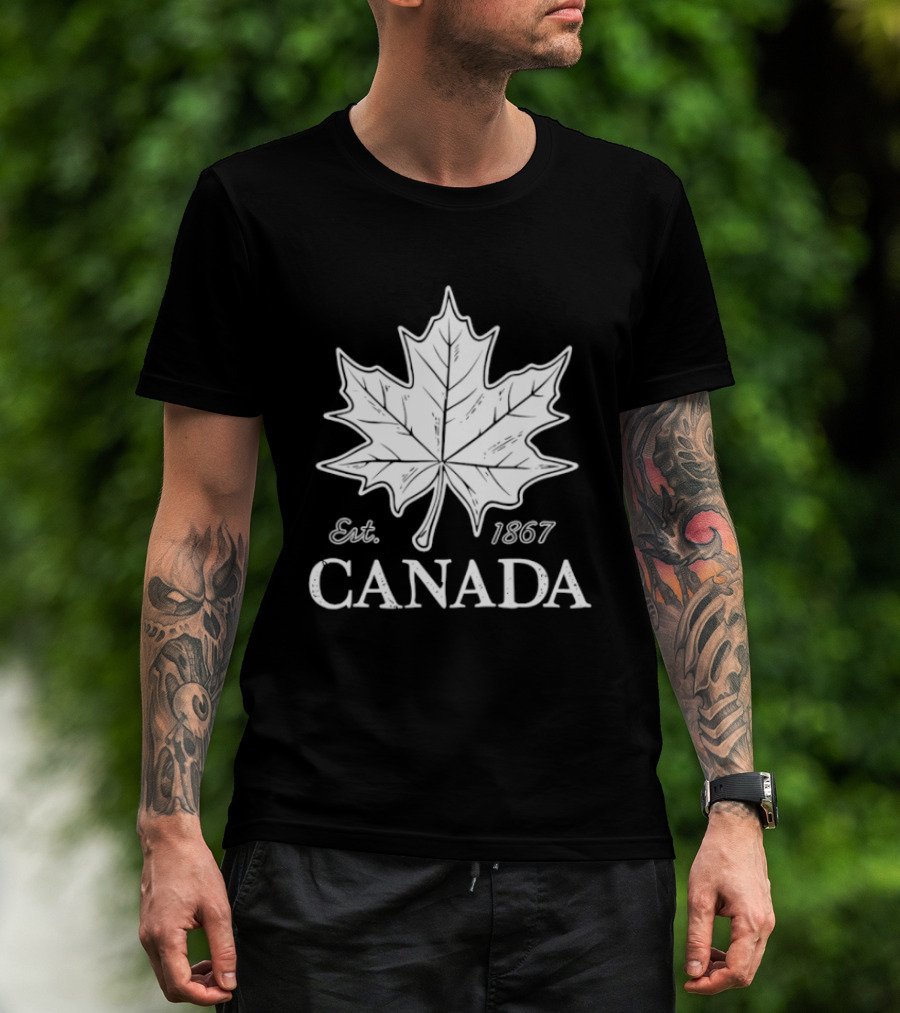 Canada Maple Leaf Est 1867 Canadian Pride T-Shirt