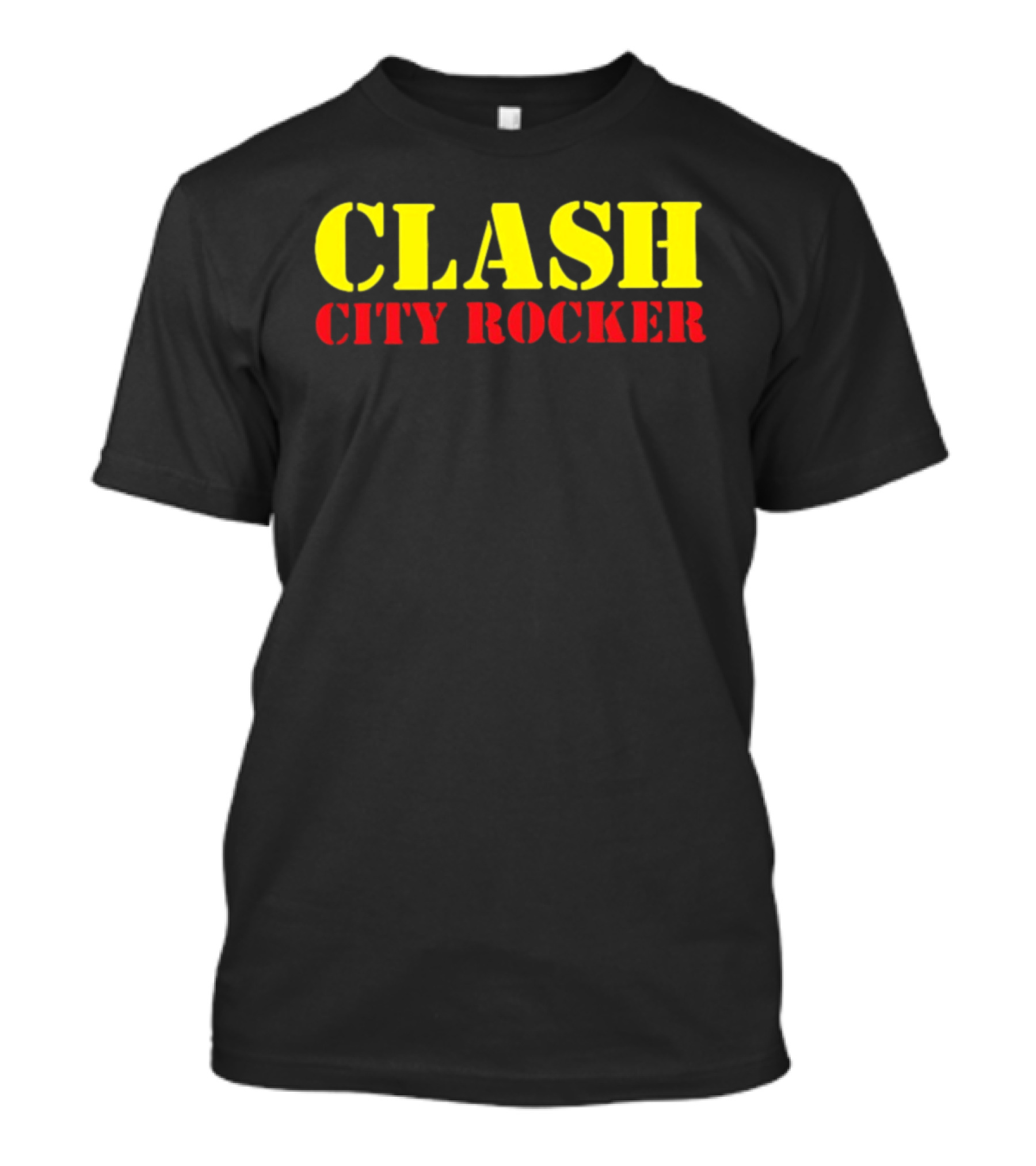 CLASH CITY ROCKER Vibrant Yellow And Red T-Shirt