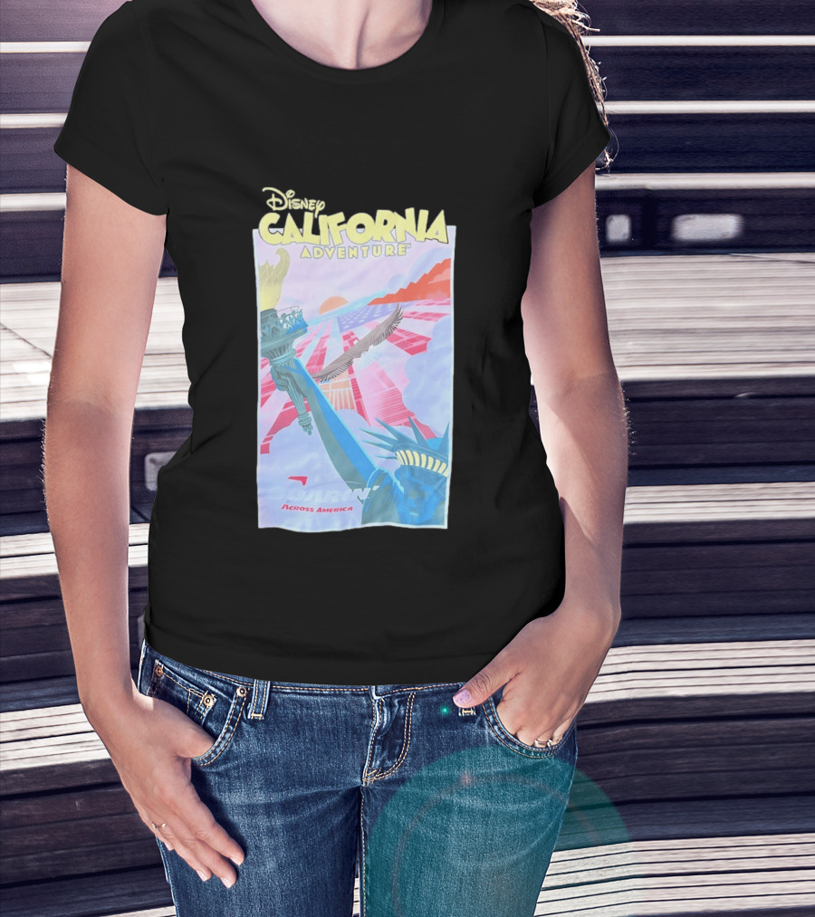 Disney California Adventure Park Soarin' Across America Liberty Eagle T-Shirt