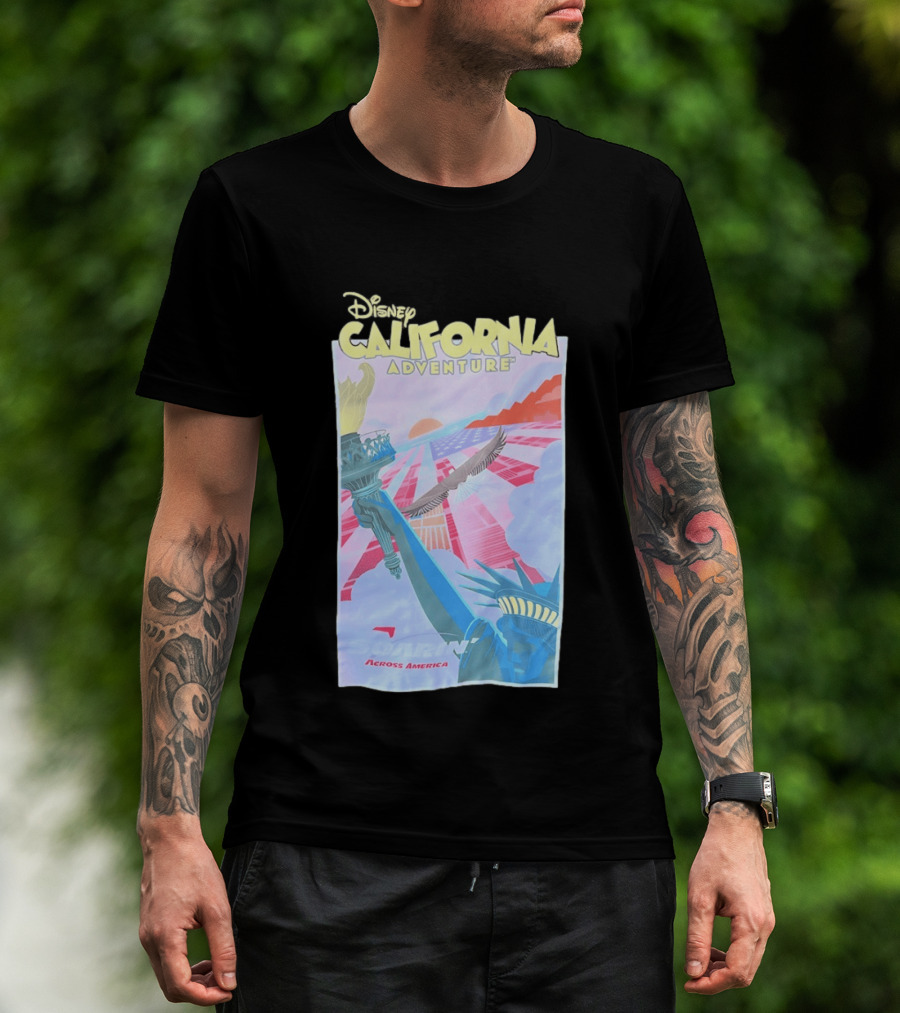 Disney California Adventure Park Soarin' Across America Liberty Eagle T-Shirt
