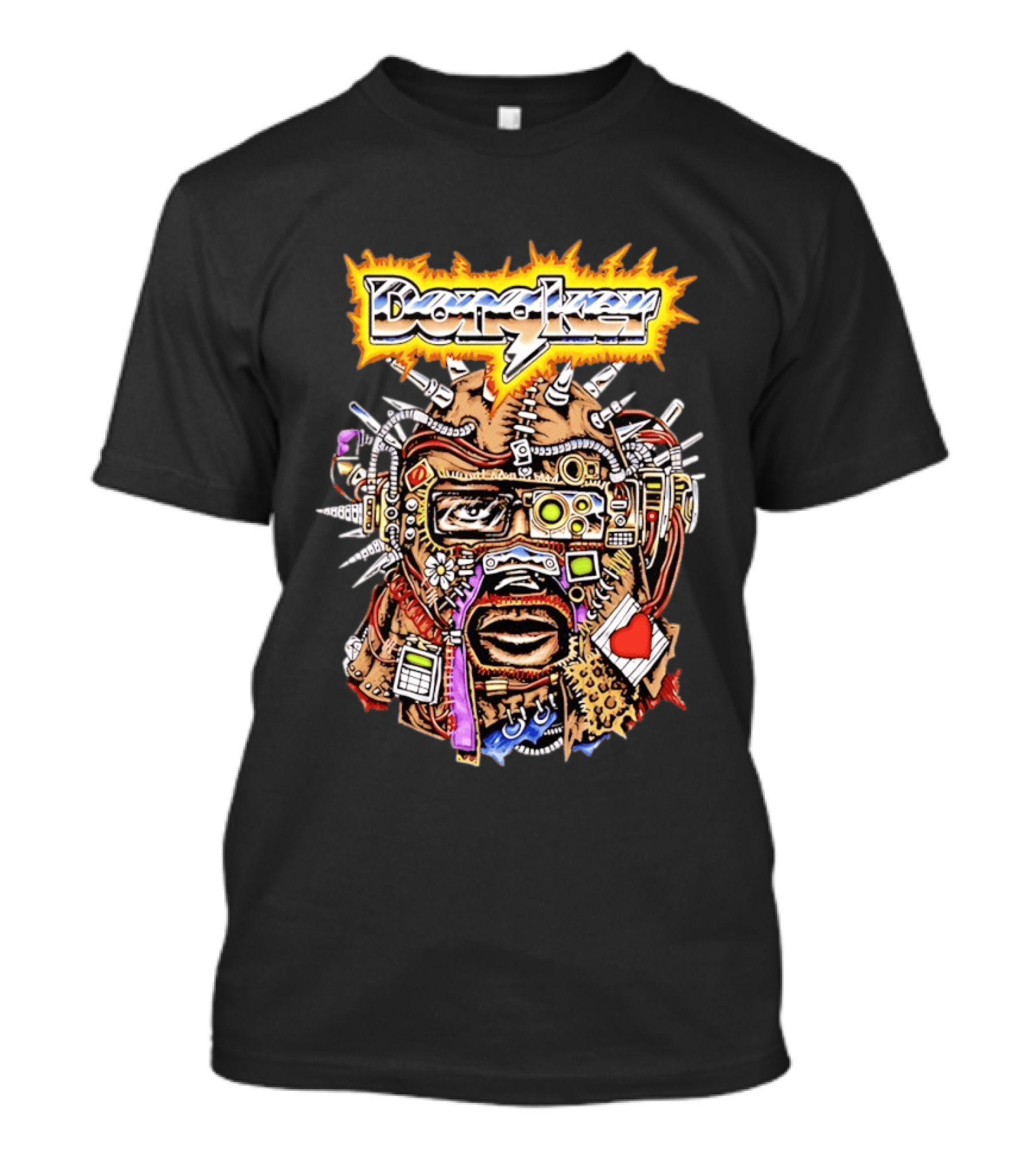 Dongkey Cybernetic Mask Cyberpunk Futuristic Headgear T-Shirt