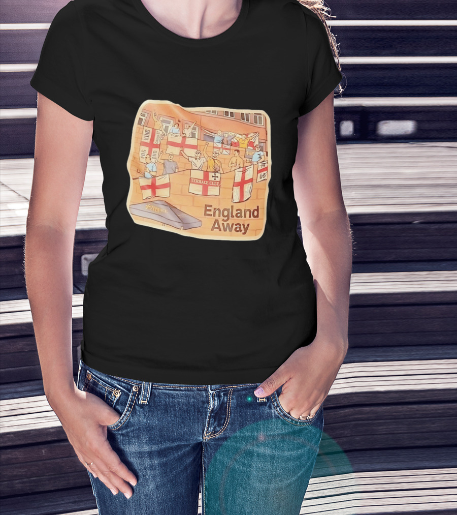 England Away Terrace Cult For King And Country Flag T-Shirt