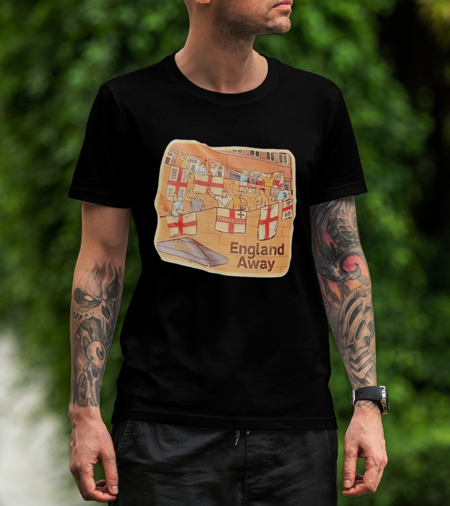 England Away Terrace Cult For King And Country Flag T-Shirt