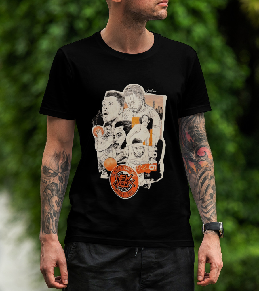 Ewing Jalen Clyde Melo New York Knicks The Mecca Of Basketball 1946 Against All Odds T-Shirt
