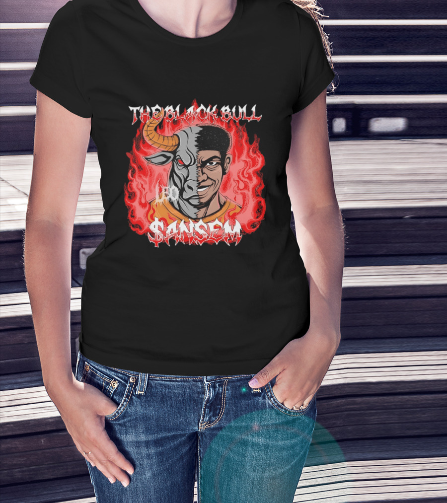 Leo Sansem The Black Bull Flaming Duality T-Shirt