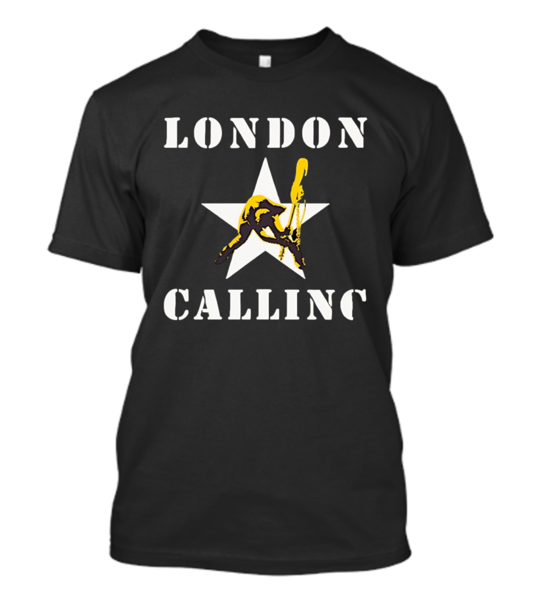London Calling The Clash Punk Rock Band Star T-Shirt