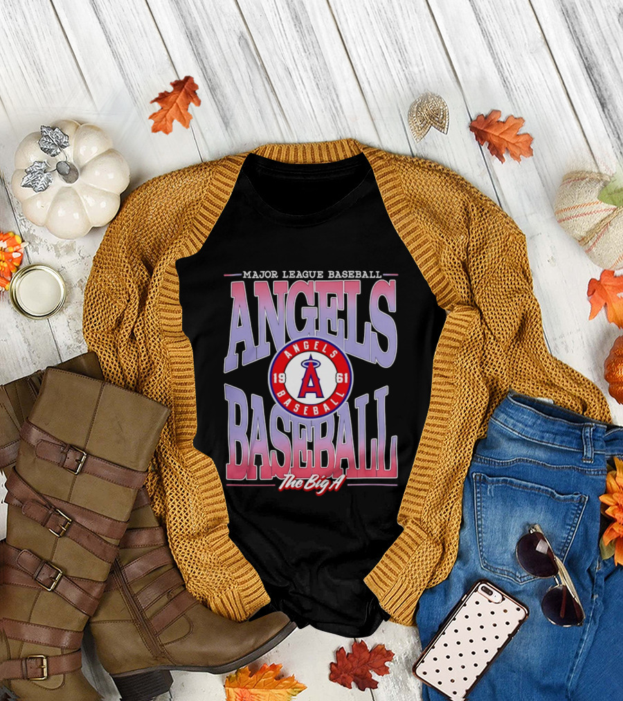 Los Angeles Angels Baseball The Big A 1961 Major League Angels T-Shirt