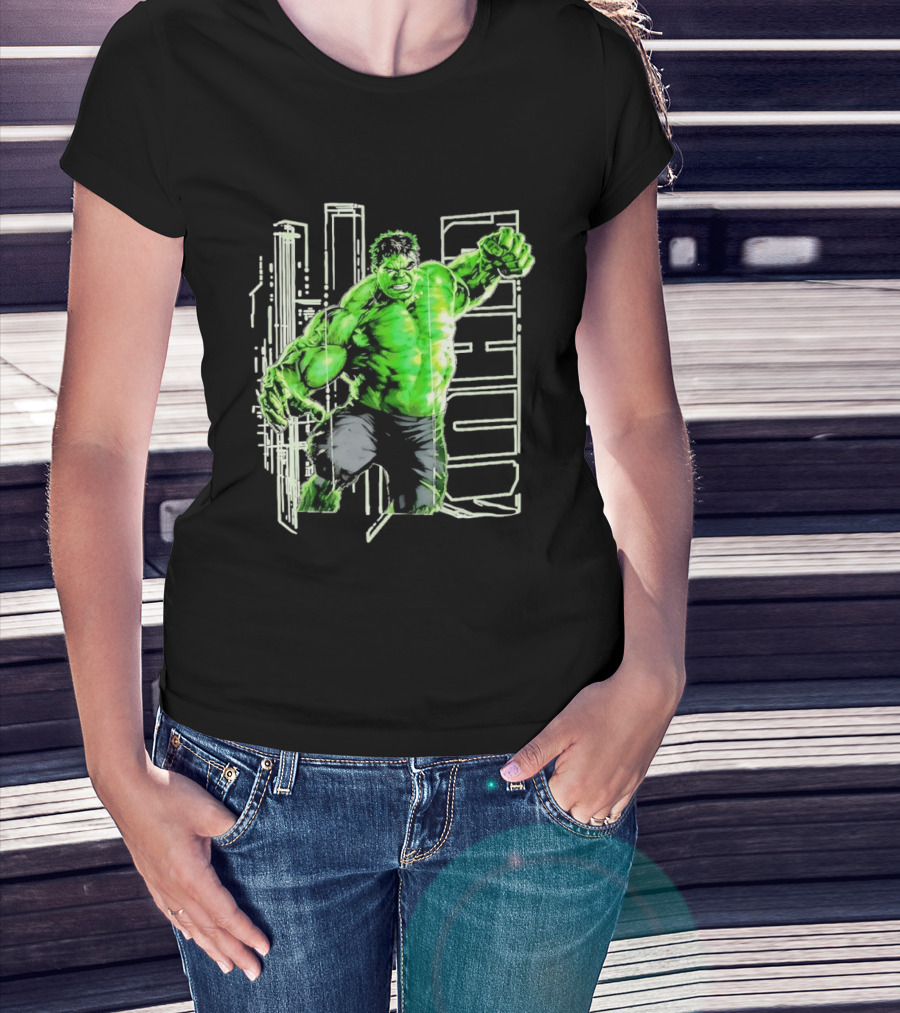 Marvel Hulk Glow Gamma Smash Action T-Shirt