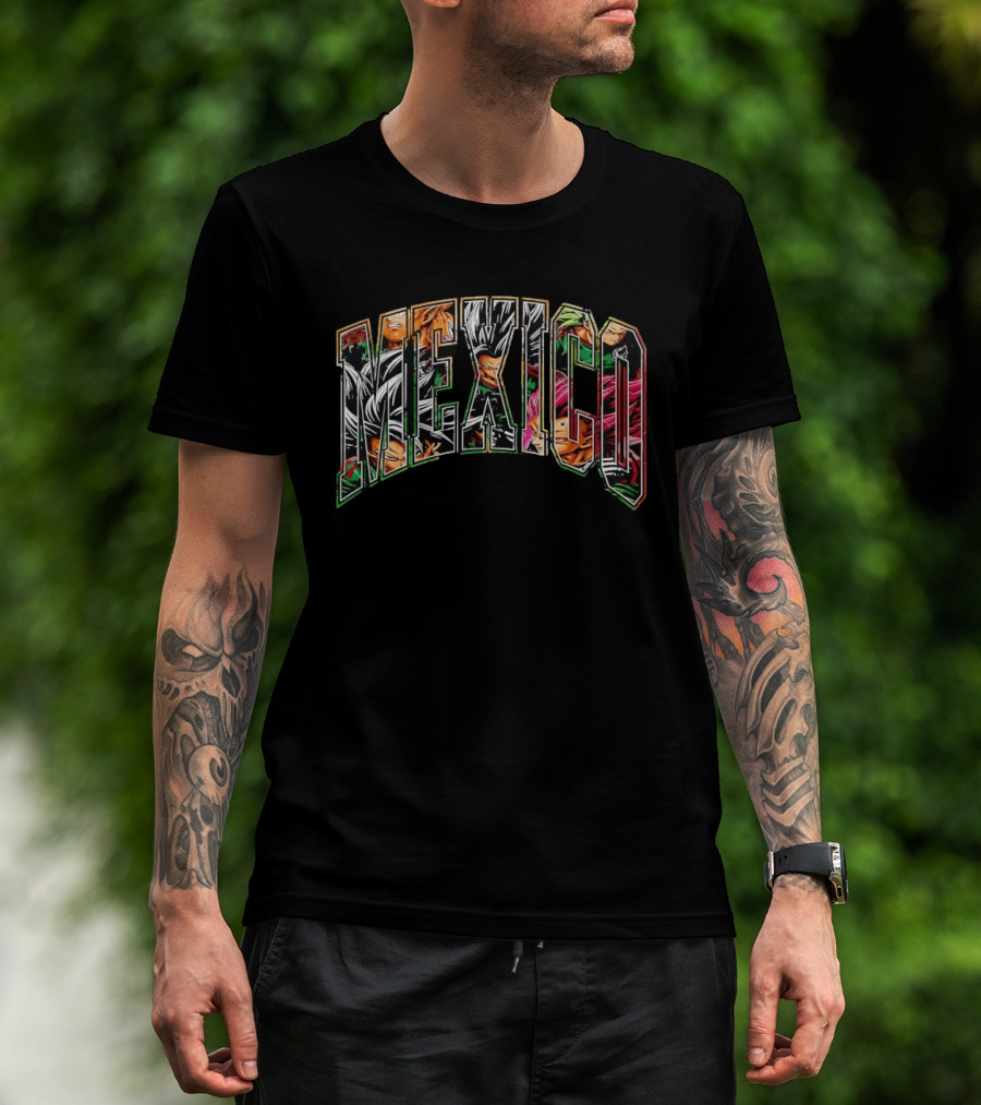 Mexico Goku Vegeta Gohan Broly Piccolo Dragon Anime T-Shirt