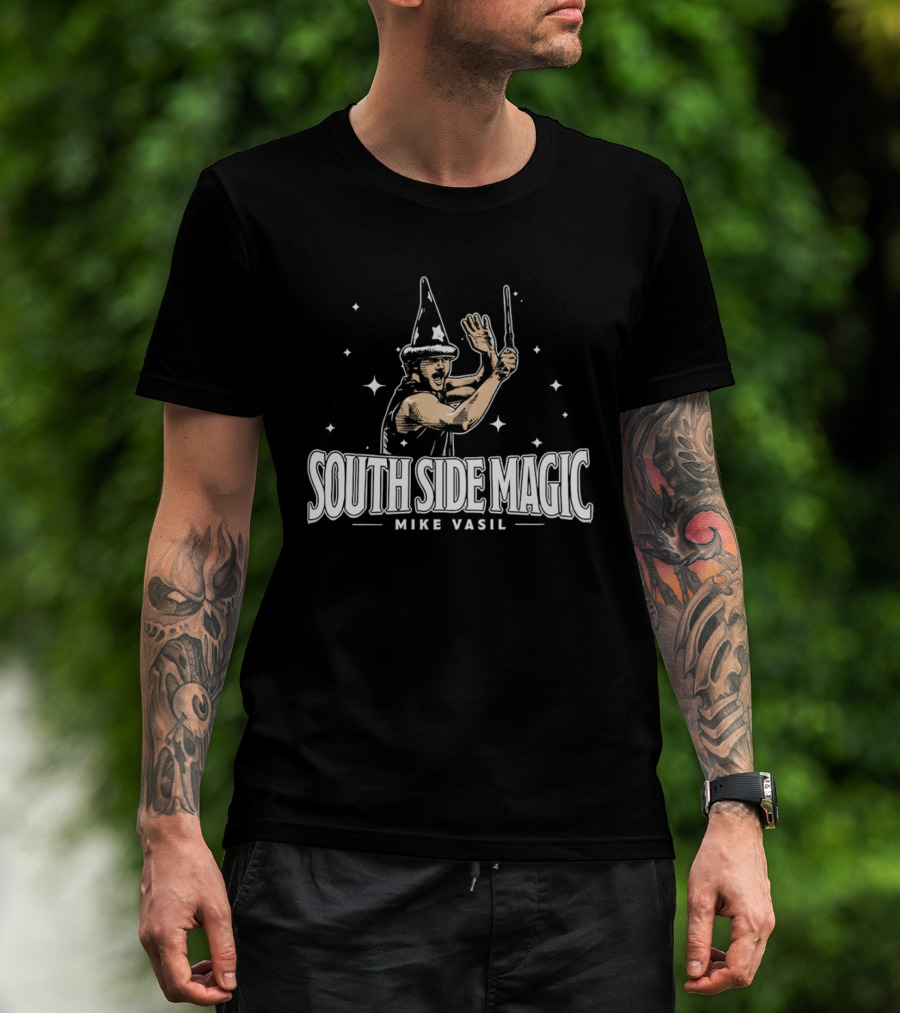 South Side Magic Mike Vasil Wizard Wand T-Shirt