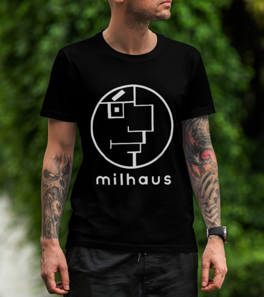 Milhaus Thrillhaus Face Minimalist Line T-Shirt